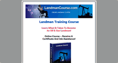 Desktop Screenshot of landmancourse.com
