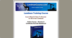 Desktop Screenshot of online.landmancourse.com